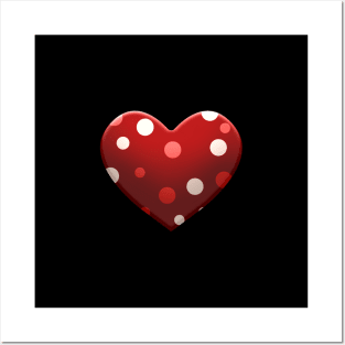 Little Red Heart cute Posters and Art